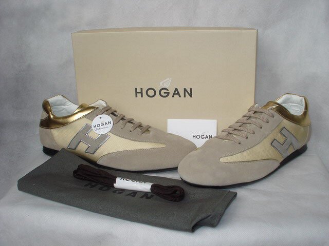 Donna Scarpe Hogan Outlet Online Olympia Beige Oro